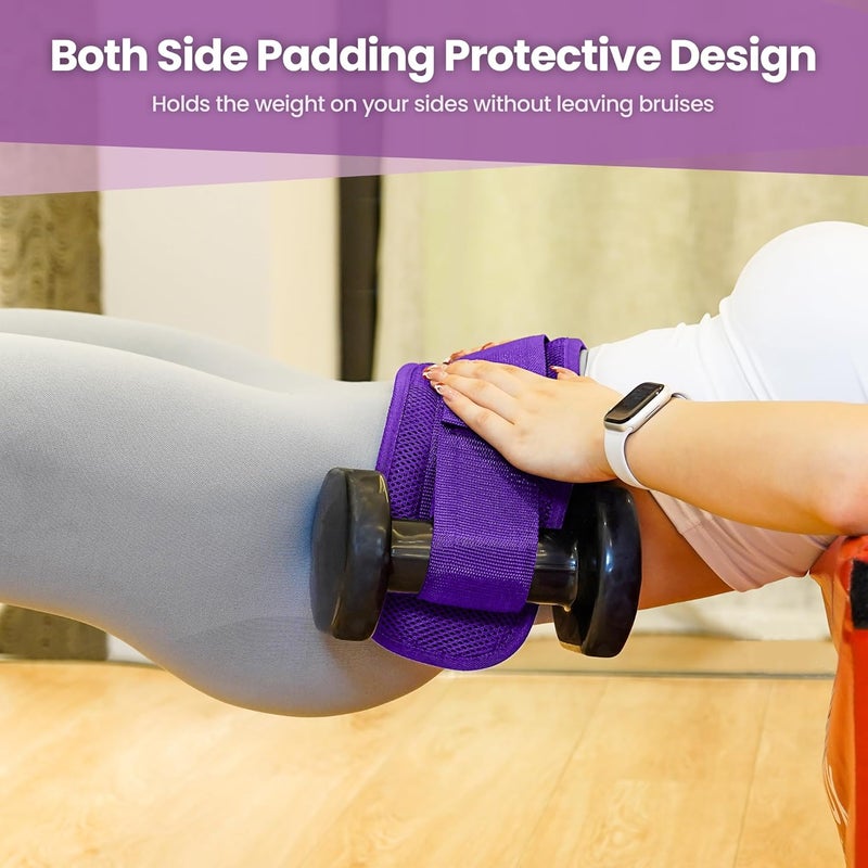 Balency Hip Thrust Belt, Hip Thrust Belt for Dumbbells Heavy, Booty Belt for Hip Thrust, Slip-Resistant Padding Hip Thrust Belt for Gym or Home Workouts, Hip Thrust Band for Dumbbell Kettlebell Plate - Image 5